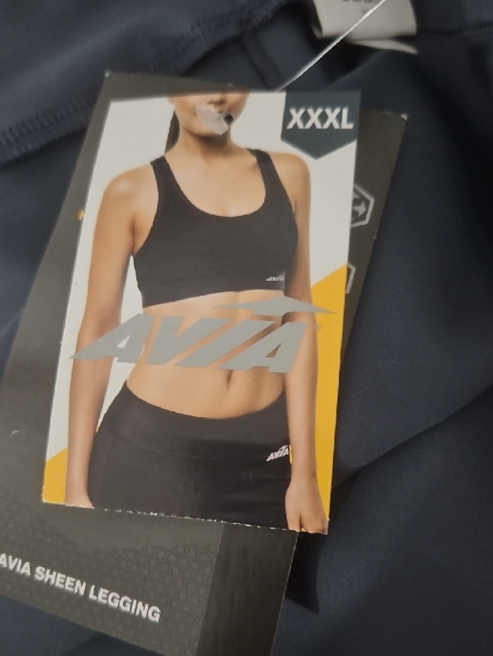 Avia Dark Navy High-Waist Performance Leggings - Picture 5 of 7